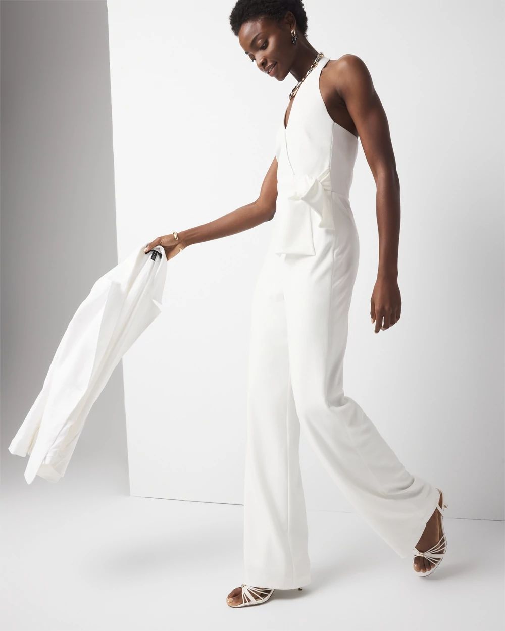 White horse jumpsuit main image 1